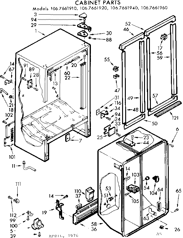 Cabinet parts