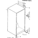 Kenmore 1067662010 cabinet parts diagram