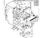 Kenmore 1067662060 liner assembly parts diagram