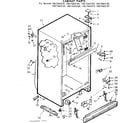 Kenmore 1067663150 cabinet parts diagram