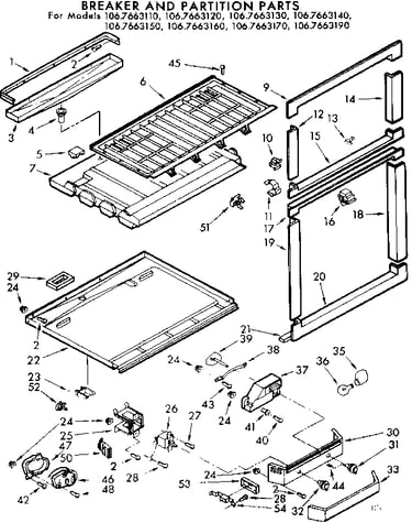 Breaker & partition parts