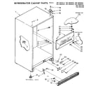 Kenmore 1067664070 cabinet parts diagram