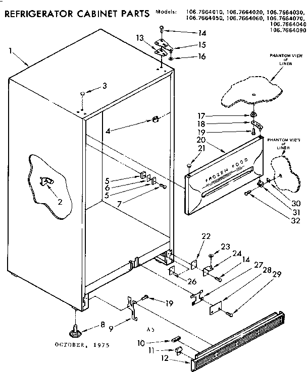 Cabinet parts