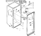 Kenmore 1067664090 refrigerator liner and breaker parts diagram