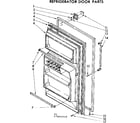 Kenmore 1067664070 refrigerator door parts diagram