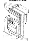 Refrigerator door parts
