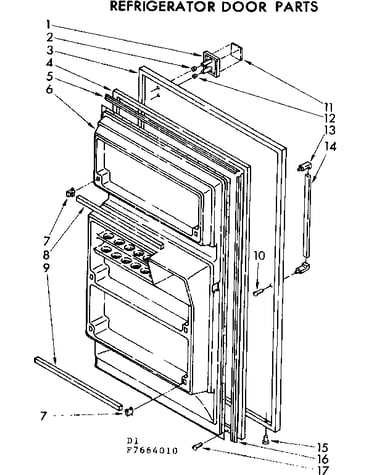 Refrigerator door parts