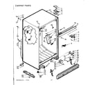 Kenmore 1067665140 cabinet parts diagram