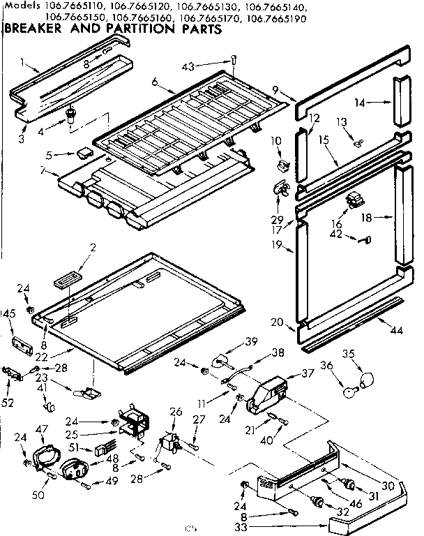 Breaker and partition parts