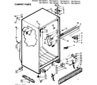 Kenmore 1067665161 cabinet parts diagram