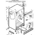 Kenmore 1067665172 cabinet parts diagram