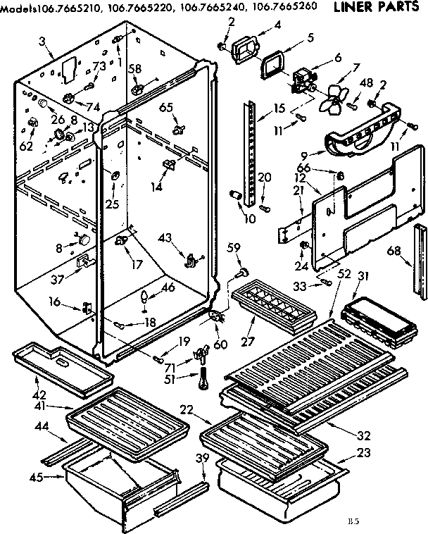 Liner parts