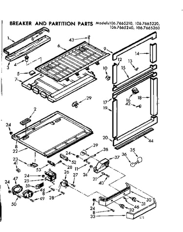 Breaker and partition parts