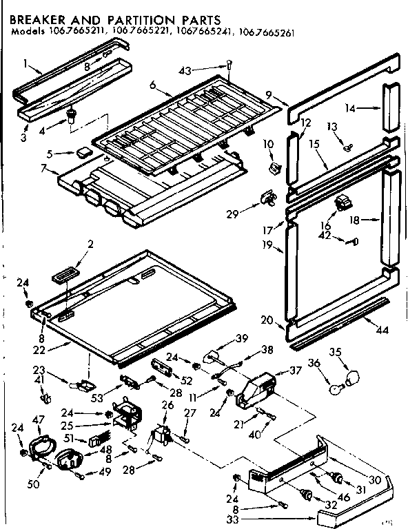 BREAKER AND PARTITION PARTS