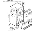 Kenmore 1067665730 cabinet parts diagram