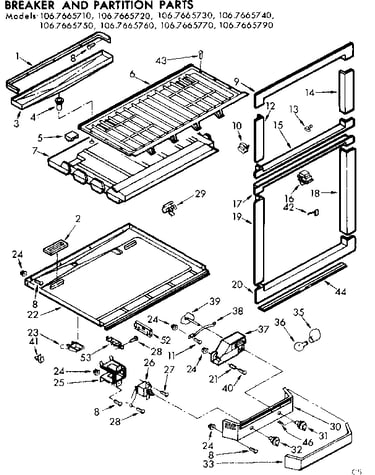 Breaker and partition parts