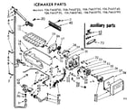 Kenmore 1067665710 icemaker parts & auxiliary parts diagram