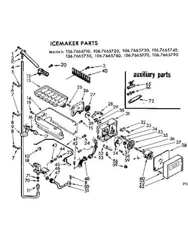 Icemaker parts & auxiliary parts