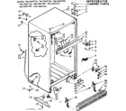 Kenmore 1067667150 cabinet parts diagram