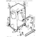 Kenmore 1067667222 cabinet parts diagram