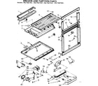 Kenmore 1067667222 breaker and partition parts diagram