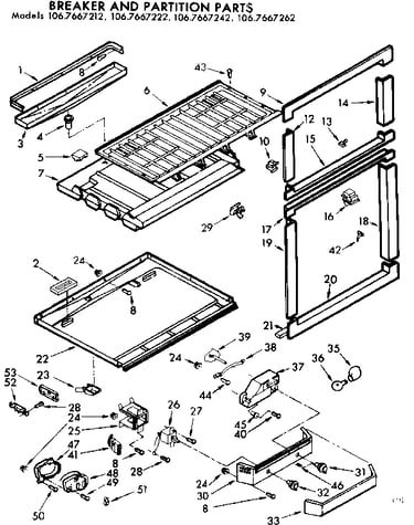 Breaker and partition parts