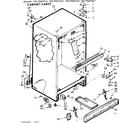 Kenmore 1067667243 cabinet parts diagram