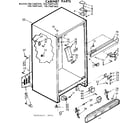 Kenmore 1067667460 cabinet parts diagram