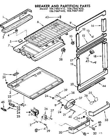 Breaker and partition parts