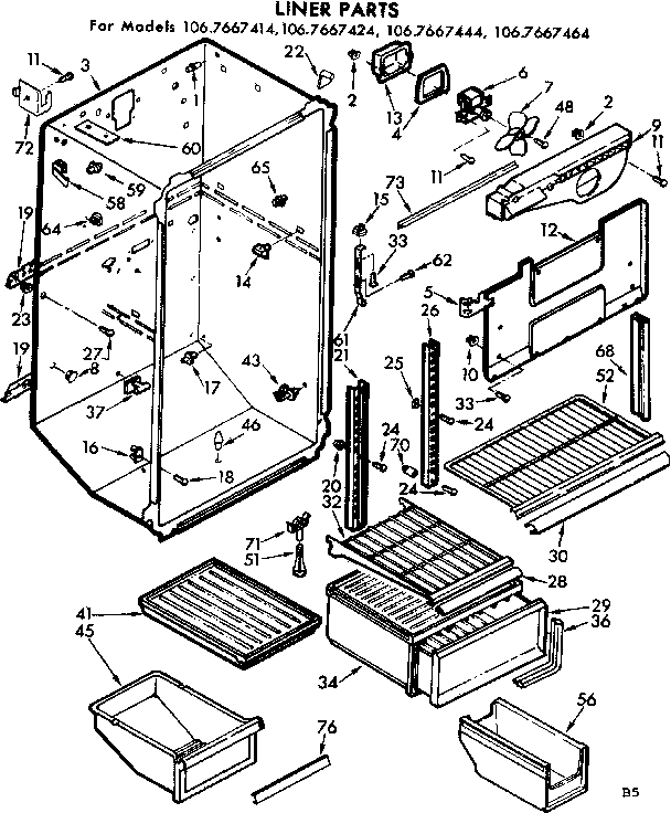Liner parts