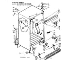 Kenmore 1067667760 cabinet parts diagram