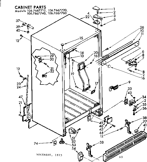 Cabinet parts