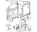 Kenmore 1067668620 cabinet parts diagram