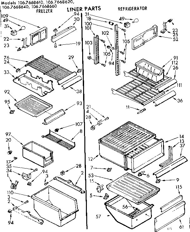 Liner parts