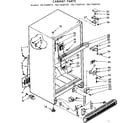 Kenmore 1067668940 cabinet parts diagram