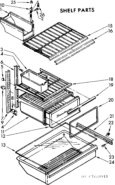 Shelf parts