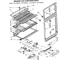 Kenmore 1067668960 breaker and partition parts diagram