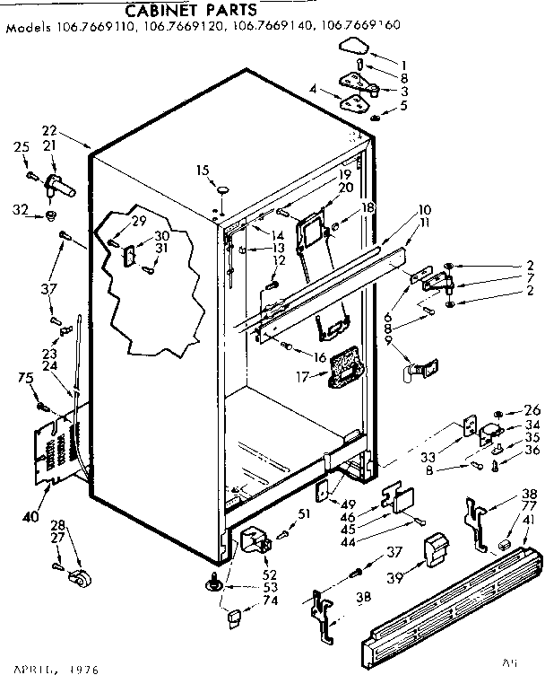 Cabinet parts