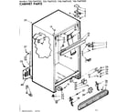 Kenmore 1067669360 cabinet parts diagram