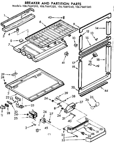 Breaker & partition parts