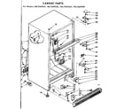 Kenmore 1067669520 cabinet parts diagram