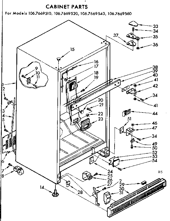 Cabinet parts