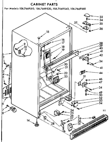 Cabinet parts