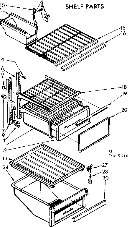Shelf parts