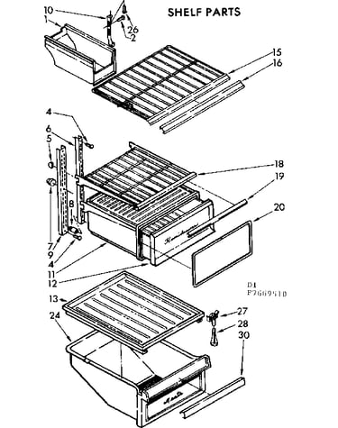 Shelf parts
