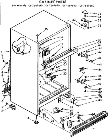 Cabinet parts