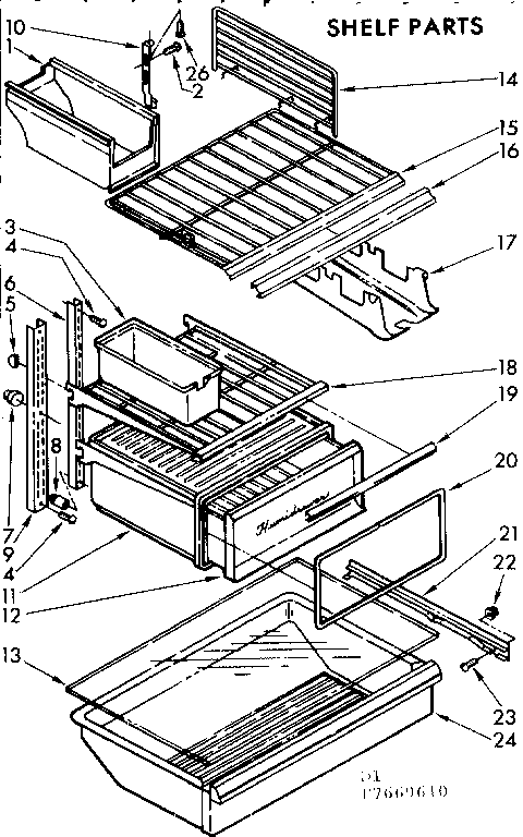 Shelf parts