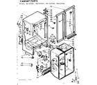 Kenmore 1067670261 cabinet parts diagram