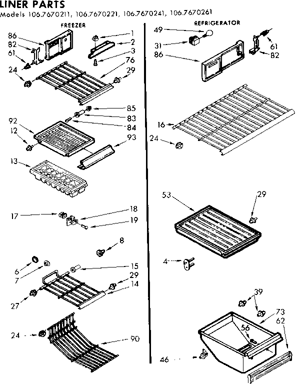 Liner parts