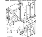 Kenmore 1067670540 cabinet parts diagram